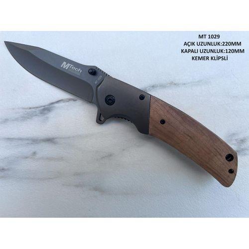 MT-1029 Çakı Gri Ahşap saplı