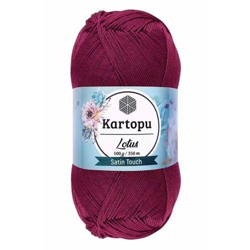 1 Adet Lotus Bikini Büstiyer Bluz Örgü İpi  K747 Mürdüm - mudanis