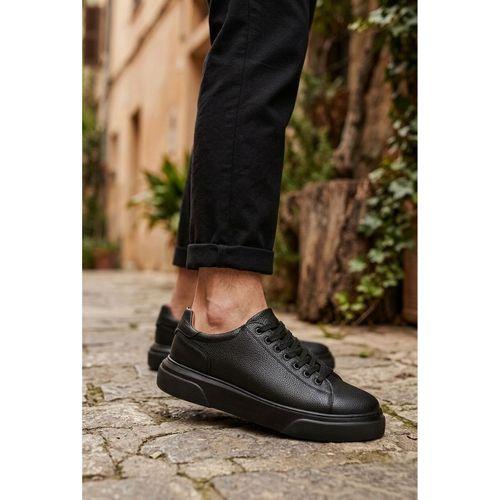 BLF-010 Erkek Sneaker Günlük Casual Spor Ayakkabı Siyah Taban
