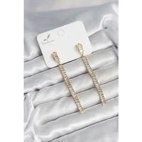 Su Yolu Baget Pirinç Kadın Küpe