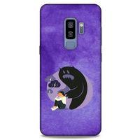 Samsung Galaxy S9 Plus Kılıf Depresyon (41) Tank Kılıf Koyu Yeşil Pembe