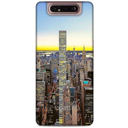Samsung Galaxy A80 Kılıf Dünya Mimarisi (43) Thin Fit Kılıf 432 Park Caddesi