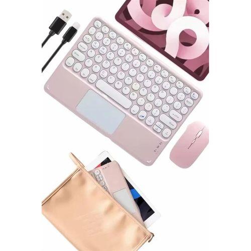 Bluetooth Touchpad Klavye Ultra İnce Taşınabilir Q Klavye