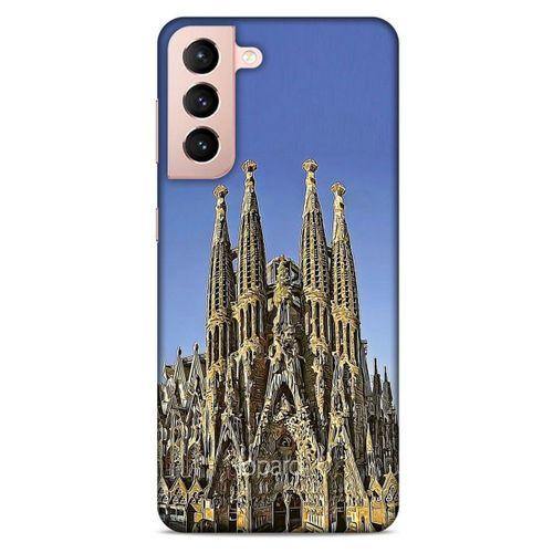 Lopard Samsung Galaxy S21 Uyumlu Kılıf Dünya Mimarisi (36) Glitter Kılıf