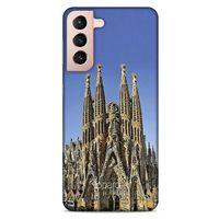 Lopard Samsung Galaxy S21 Uyumlu Kılıf Dünya Mimarisi (36) Glitter Kılıf