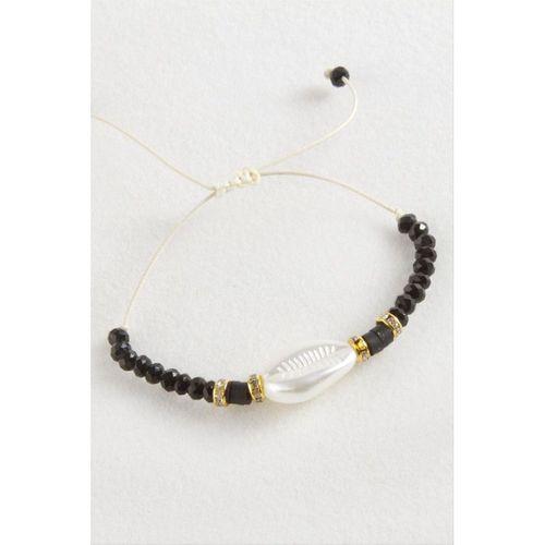 İnci Fimo Boncuk Kristal Makrome İp Bileklik