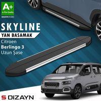S-Dizayn Citroen Berlingo 3 Uzun Şase Skyline Krom Yan Basamak 213 Cm 2018 Üzeri A+ Kalite