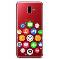 Samsung Galaxy J6 Plus Kılıf Akıllı Saat Arka Kapak Koruma Desenli Full Koruyucu