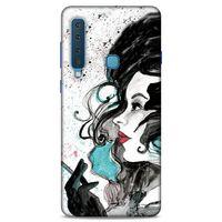 Lopard Samsung Galaxy A9 2018 Uyumlu Kılıf Sürreal Yüzler ♀ (24) Darbe Emici Kılıf Desenli