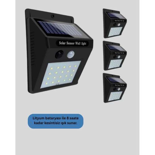 4 Modlu Solar Led Bahçe Ve Garaj Lambası
