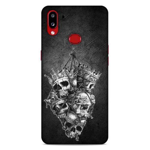 Lopard Samsung Galaxy A10s Uyumlu Kılıf Tattoo's (47) Crystal Flex Kılıf Kafatasları