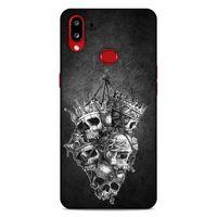 Lopard Samsung Galaxy A10s Uyumlu Kılıf Tattoo's (47) Crystal Flex Kılıf Kafatasları