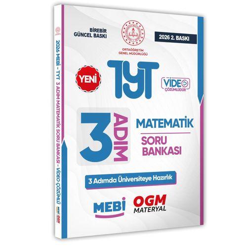 2026 TYT MEBİ-OGM 3 ADIM Matematik Soru Bankası RENKLİ A4 Boyut Video Çözüm BASKI ÜCRETİ