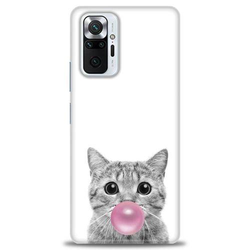 Xiaomi Redmi Note 10 Pro Kılıf HD Baskılı Kılıf - Cat + Tam Ekran Koruyucu