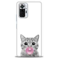 Xiaomi Redmi Note 10 Pro Kılıf HD Baskılı Kılıf - Cat + Tam Ekran Koruyucu