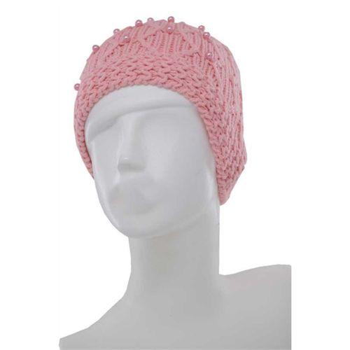 Kitti Kız Çocuk Tüylenmeye Dayanıklı İç Polar İncili Ponponlu Bere (K22140-02)