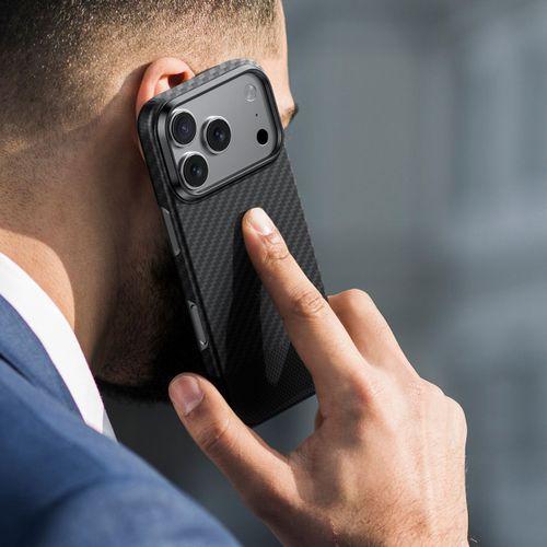 Apple iPhone 17 Pro Kılıf M-safe Şarj Özellikli 1500D Aramid Fiber Amazingthing Titan Max Serisi Kapak