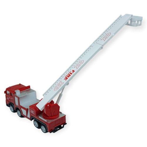 İş Makinaları Serisi - Sürtmeli İtfaiye Aracı 16 cm  - Katlanan Merdiven