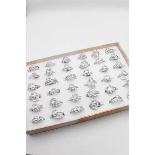 36'lı Baget Yüzük Seti - Gümüş