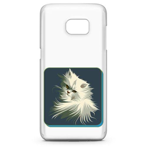 Samsung Galaxy S7 Edge Kılıf Kedi Minyatur Arka Kapak Koruma Desenli Full Koruyucu