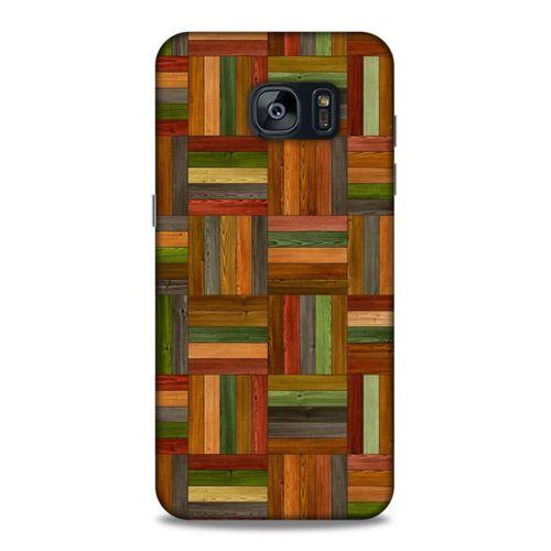 Lopard Samsung Galaxy S7 Edge Uyumlu Kılıf Wood'X (21) Koruyucu Kapak Baskılı