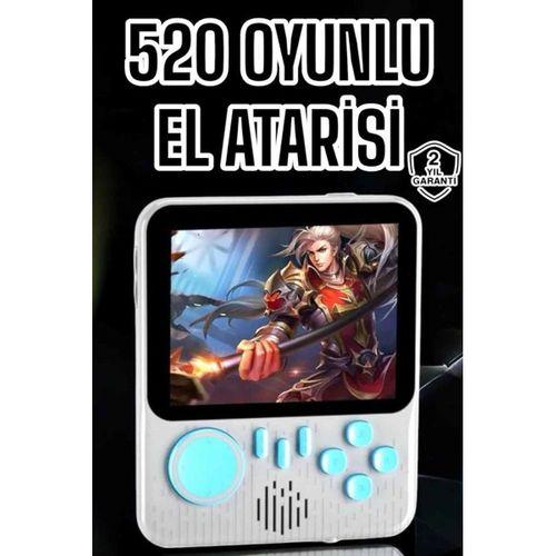 Mini Atari El Atarisi 3 5 İnç Ekran Çift Konsol 666 Adet Retro Oyun Gameboy El Atarisi
