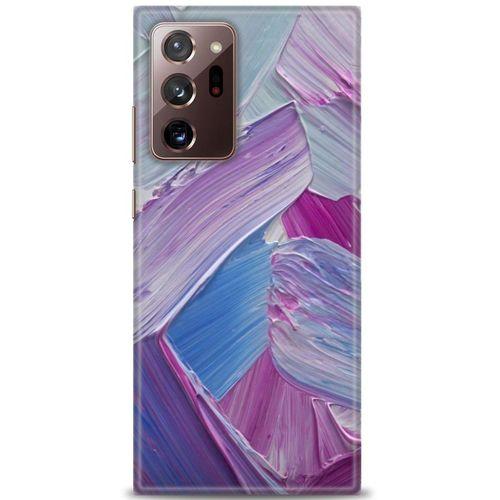Samsung Galaxy Note 20 Kılıf HD Baskılı Kılıf - Purple + Tam Ekran Koruyucu