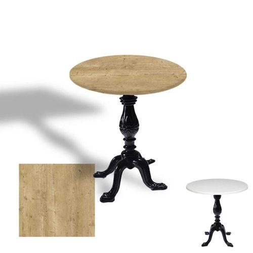 Dockers Çipa 1001 Döküm Ayak Yuvarlak Masa Çap 60cm - (Werzalit, Wermodin ve Allzalit Tabla) - Avalone Pine