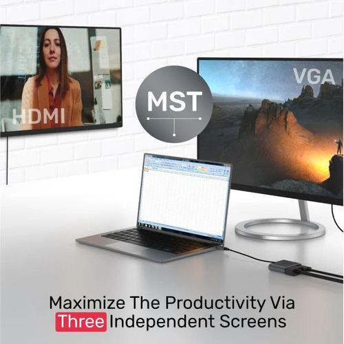 UNITEK  MST MONİTÖR4-IN-1 USB-C HUB (D1049A)