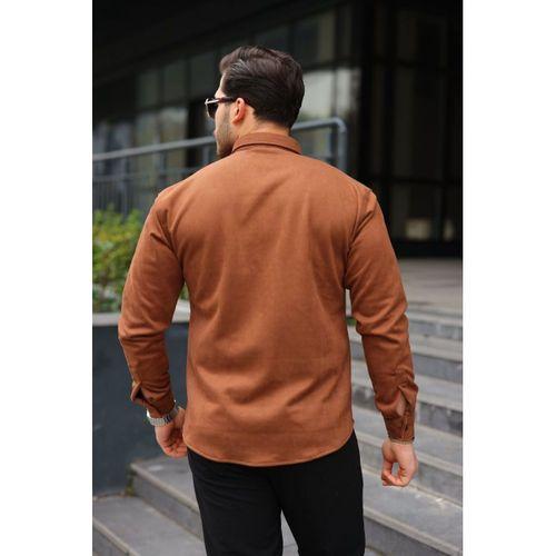 Erkek Uzun Kollu Süet Gömlek