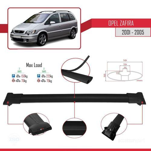Opel Zafira 2001-2005 Arası ile uyumlu FLY Model Ara Atkı Tavan Barı SİYAH