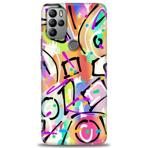 General Mobile GM 21 Pro Kılıf HD Baskılı Kılıf - Renkler ve Çizgiler + Tam Ekran Koruyucu