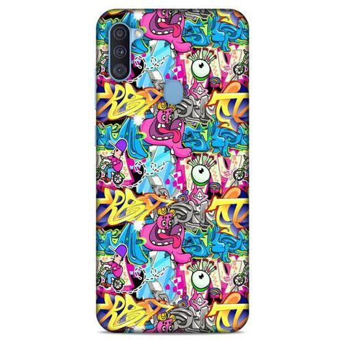 Graffitix (7) Desenli Silikon Kapak Samsung Galaxy A11 Kılıf