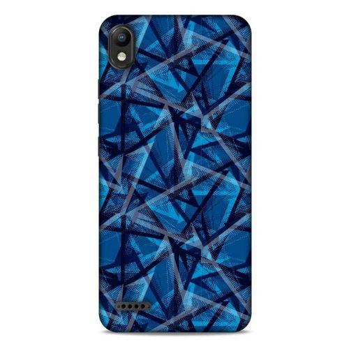 LG K20 2019 Uyumlu Kılıf Mavi Delisi (46) Core Armor Kılıf Geometrik
