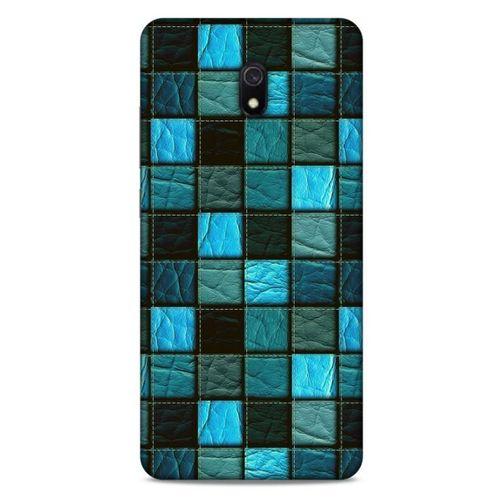 Xiaomi Redmi 8A Kılıf Patchwork (27) Tasarımlı Kılıf Turkuaz Siyah