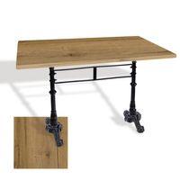 Dockers Çipa 3002 Döküm Ayak Masa 80x120 cm - (Werzalit, Wermodin ve Allzalit Tabla) - Canyon Palace Oak