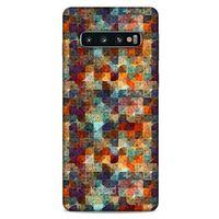 Samsung Galaxy S10 Kılıf Pastel Renkler (4) Koruma Kılıfı Yeşil Kırmızı