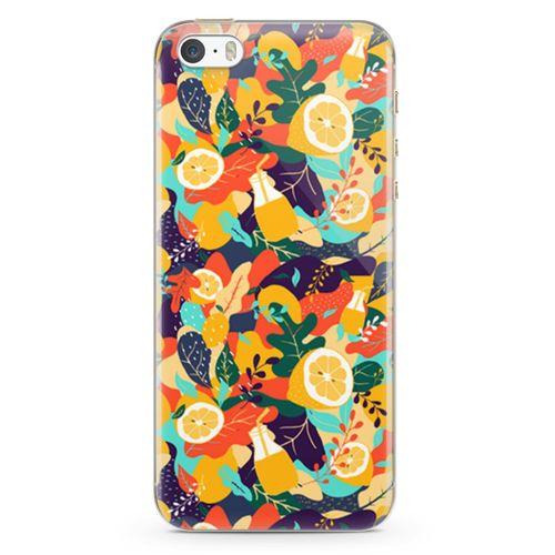 Apple iPhone 5s Kılıf C Vitamini Arka Kapak Koruma Desenli Full Koruyucu