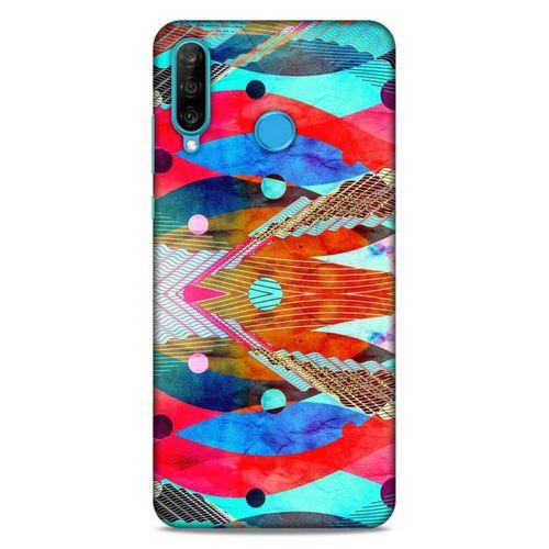Lopard Huawei P30 Lite Uyumlu Kılıf Manipülasyon ☻ (10) Full Koruma Kılıfı Desenli