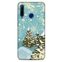 Huawei Honor 20 Lite Kılıf Snowix (29) Arka Koruma Kılıfı Yeşil Krem