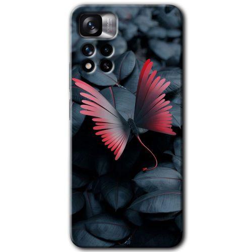 Redmi Note 11 Pro Plus 5G Kılıf HD Desen Baskılı Arka Kapak - Dark Butterfly