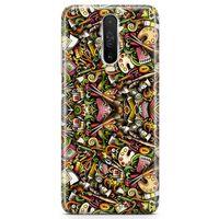 Xiaomi Redmi K30 5G Kılıf Ressam Doodle Arka Kapak Koruma Desenli Full Koruyucu