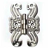 Dekoratif Sac Kelebek Menteşe - Büyük, Nikel, 100 Adet