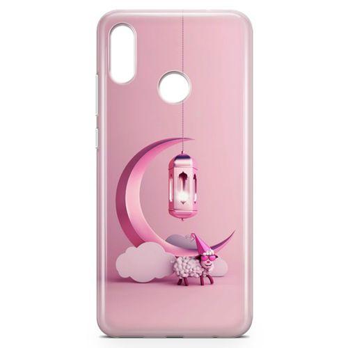 Huawei Y9 2019 Kılıf Pembe Süsler Arka Kapak Koruma Desenli Full Koruyucu