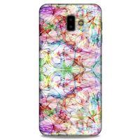 Samsung Galaxy J6 Plus Kılıf Pastel Renkler (12) Koruyucu Silikon Beyaz Mavi