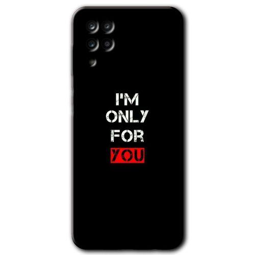 Samsung Galaxy A12 Kılıf Kapak - For You +Hayalet Ekran Yandan Gözükmez