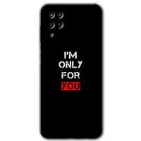 Samsung Galaxy A12 Kılıf Kapak - For You +Hayalet Ekran Yandan Gözükmez