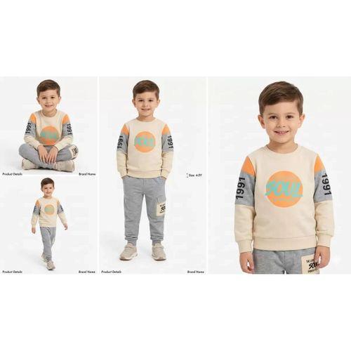 4/10 Yaş Kargo Cepli Penye Çocuk Takımı