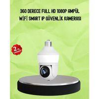 Hareket Algılamalı 360° Wi-fi Akıllı Ampül Kamera
