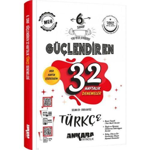 6. Sınıf Türkçe Güçlendiren 32 Haftalık Kazanım Denemeleri Ankara Yayıncılık